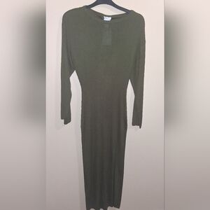H&M Winter Green Maxidress